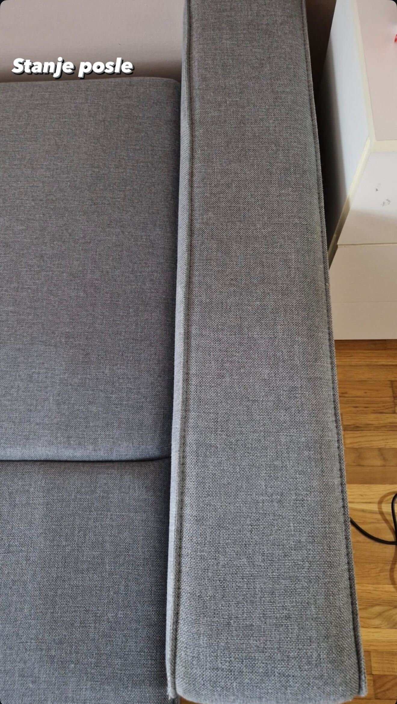 Sofa posle dubinskog pranja - čist nameštaj ClearWave